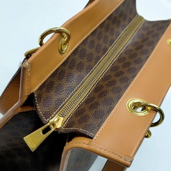 CELINE Brown PVC Hand Bag mon582-102525 - Picture 8 of 16